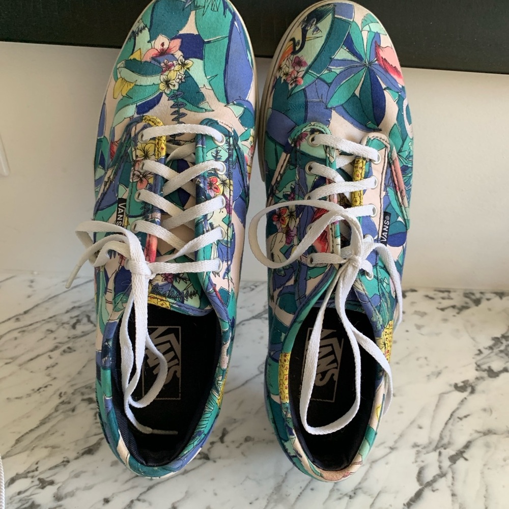 Vans Tropical Print Canvas Sneakers